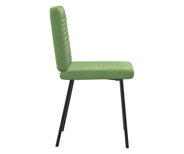 Jedilni stoli, komplet 6, svetlo zeleni žamet