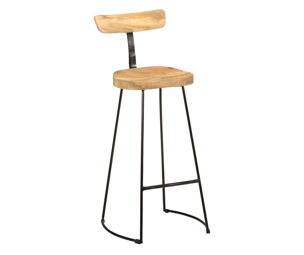 Barski stoli 2 kosa 49x43x103 cm Masiven mangov les - 9