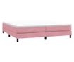 Box Spring легло без матрак розово 200x210 cm кадифе thumbnail 3