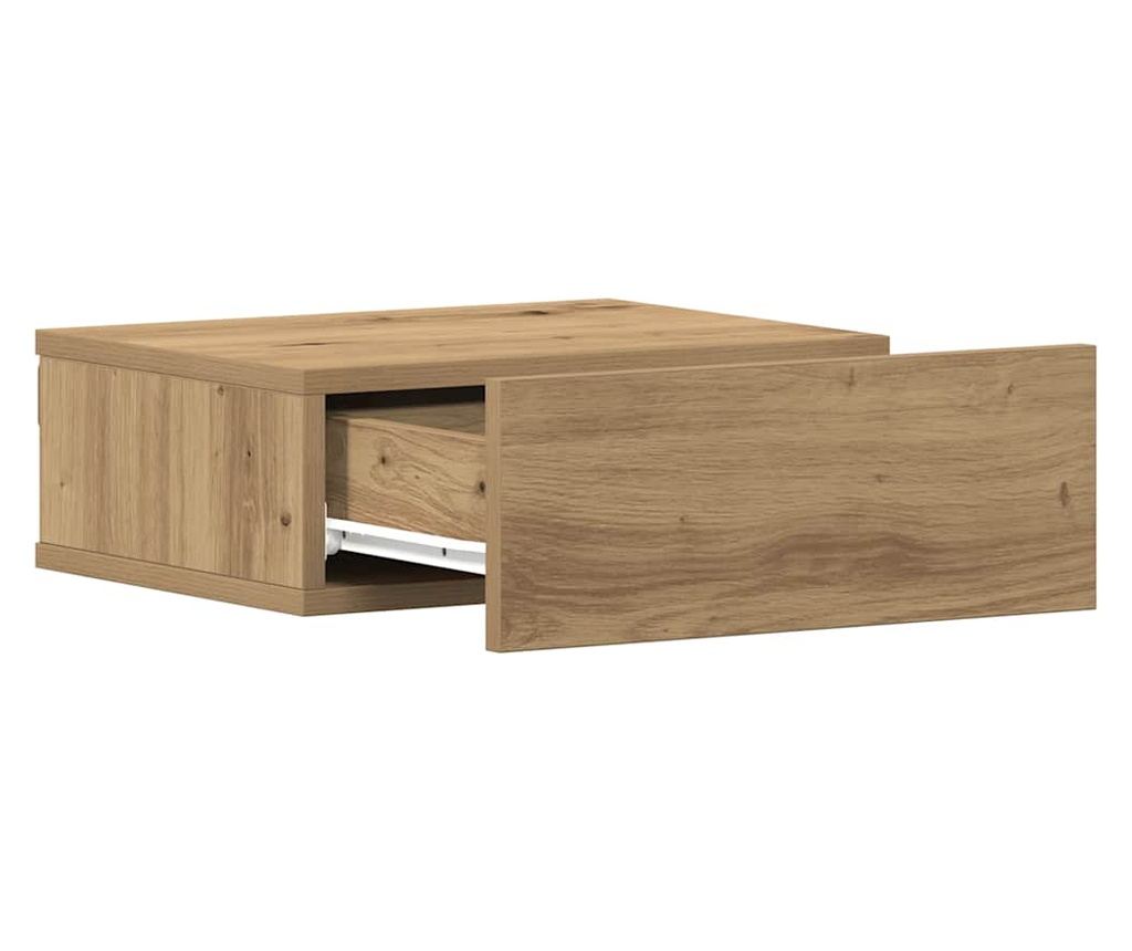 Artisan Oak plutajući noćni ormarić 40x32x15 cm, obrađeno drvo - 7