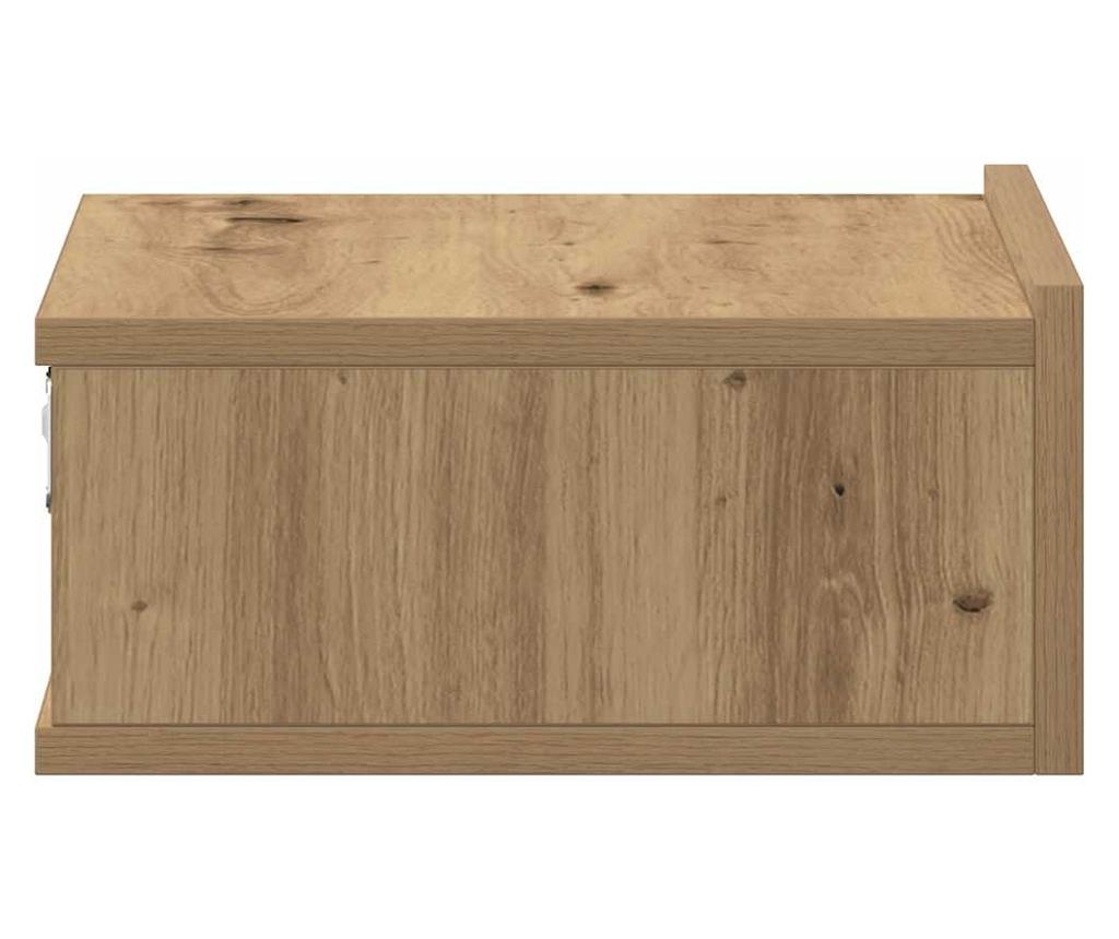 Artisan Oak plutajući noćni ormarić 40x32x15 cm, obrađeno drvo - 11