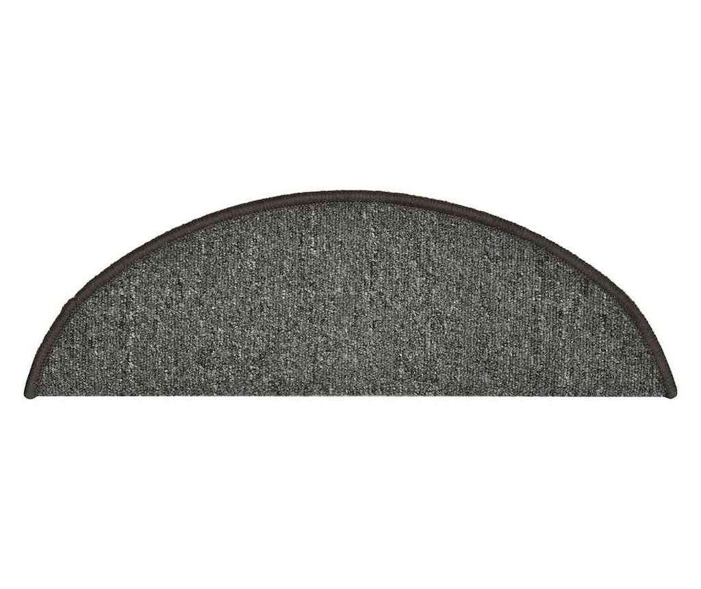 Изтривалки за стълби, 30 бр., 56x17x3 см, тъмносиви, полукръгли - 4