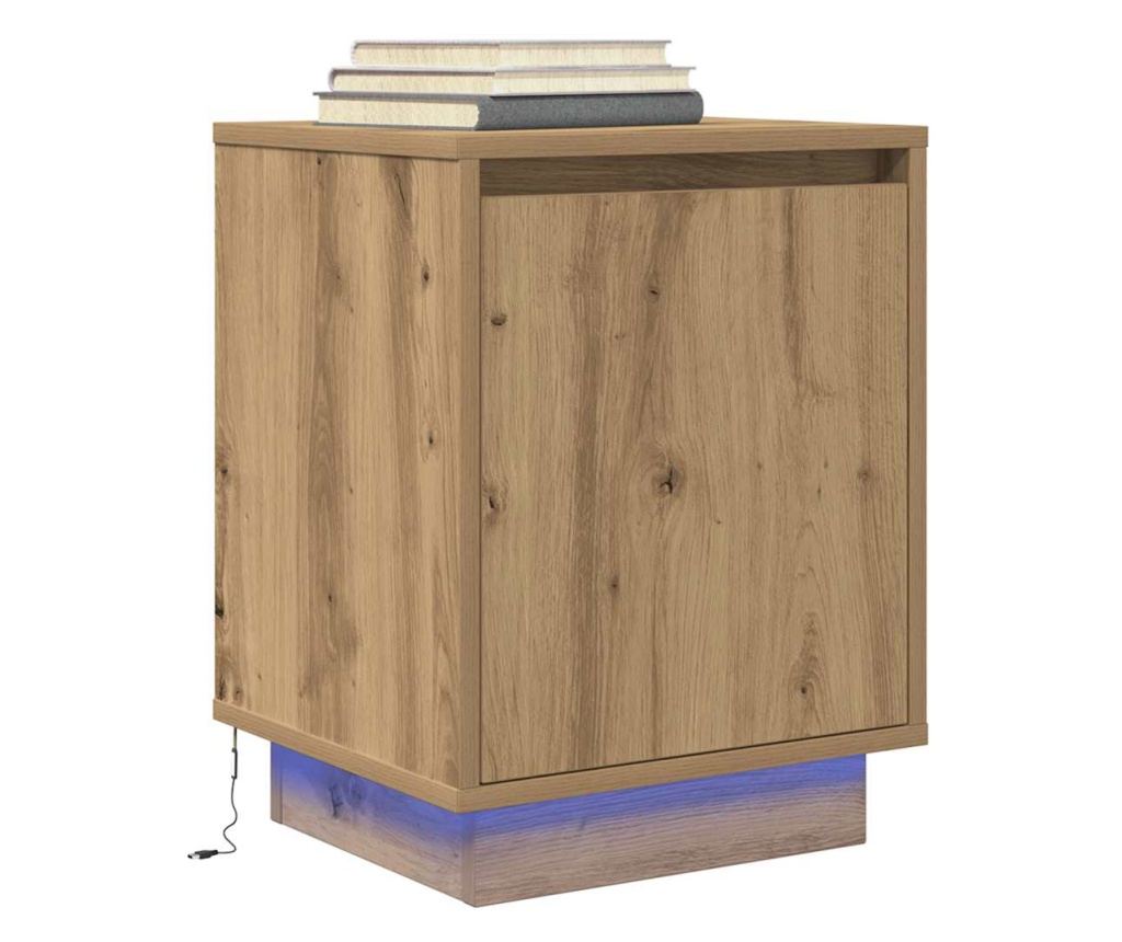 Нощен шкаф с LED осветление Artisan Oak 38x34x50 cm - 2