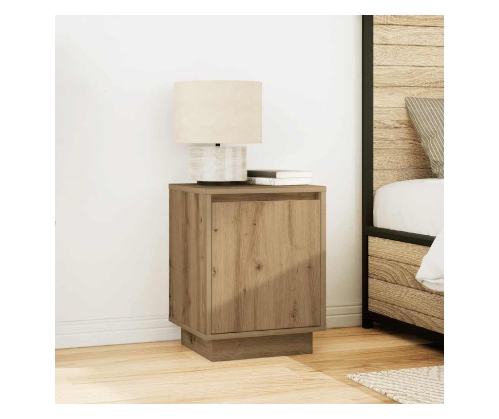 Нощен шкаф с LED осветление Artisan Oak 38x34x50 cm - 4