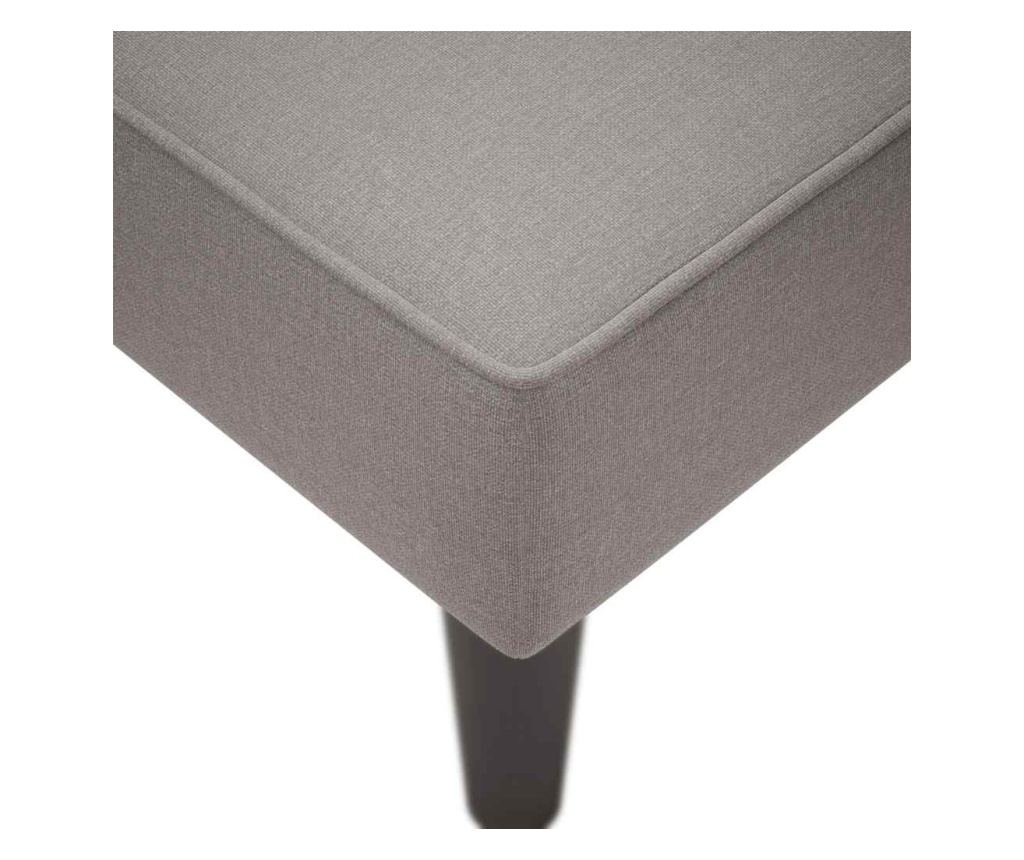 Шезлонг с десен подлакътник Taupe Fabric - 5