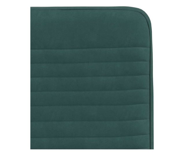 Jedilni stoli, komplet 4, temno zelena, žamet