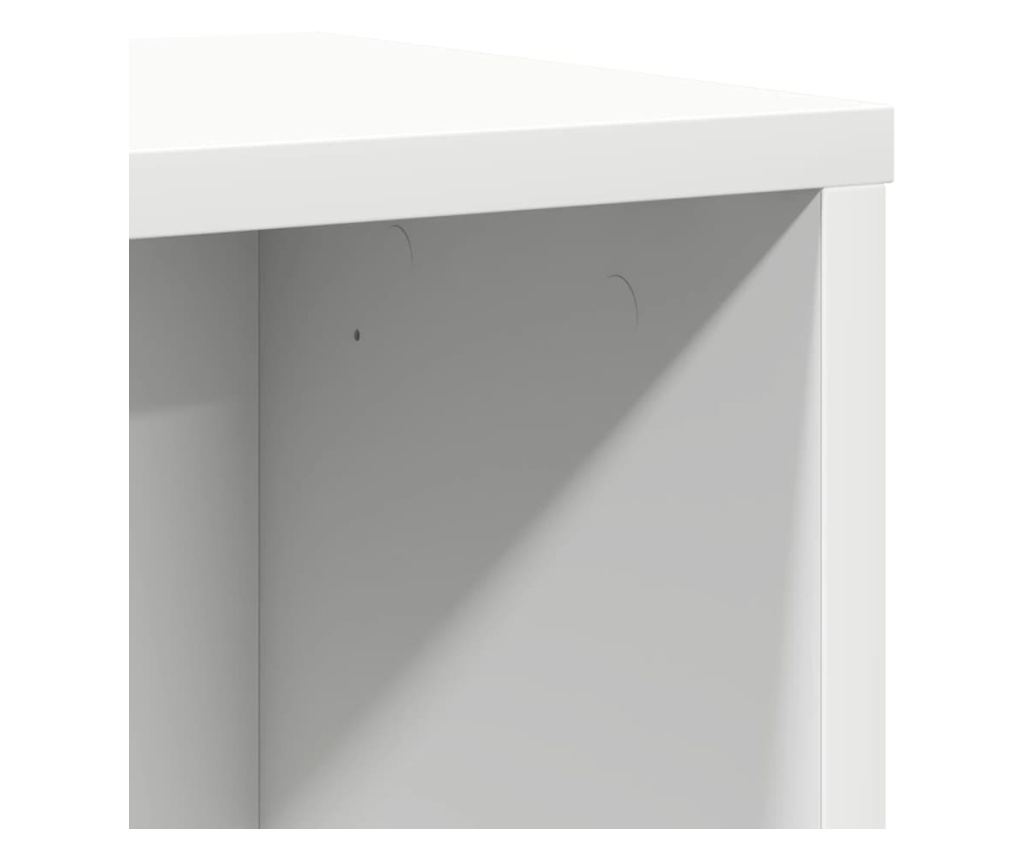 Библиотека, бяла, 60x24x76,5 см, инженерно дърво - 9