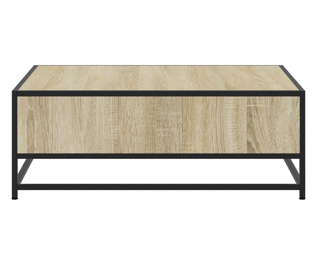 Масичка за кафе Сонома дъб 80x80x30 cm Обработено дърво и метал - 6