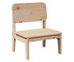Градински стол 60x52,5x72 cm масивна дървесина бор thumbnail 1