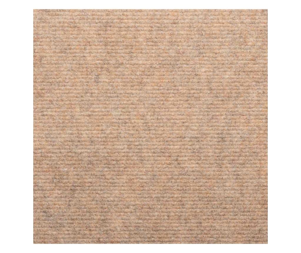 Samolepicí nášlapy na schody 10 ks béžové 65x22,5x3,5 cm - 8