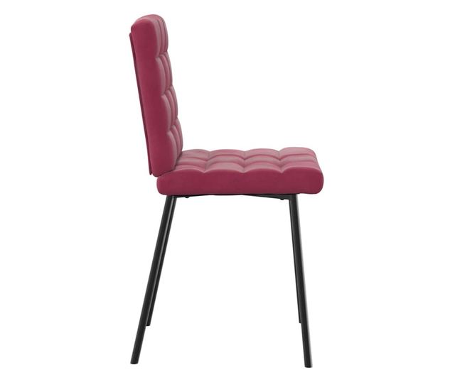 Kuhinjski stoli, 6 kosov, vinsko rdeča, žamet