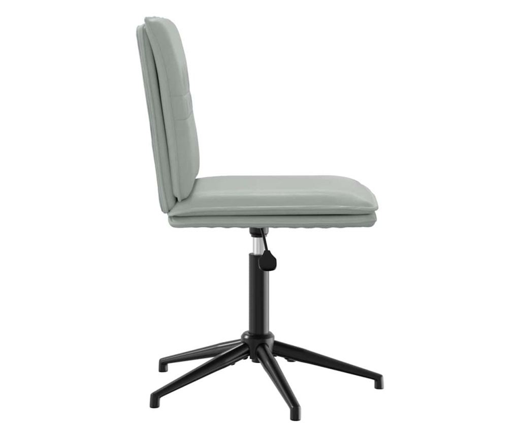 Kuhinjski stoli, komplet 4, svetlo sivi, žamet - 5