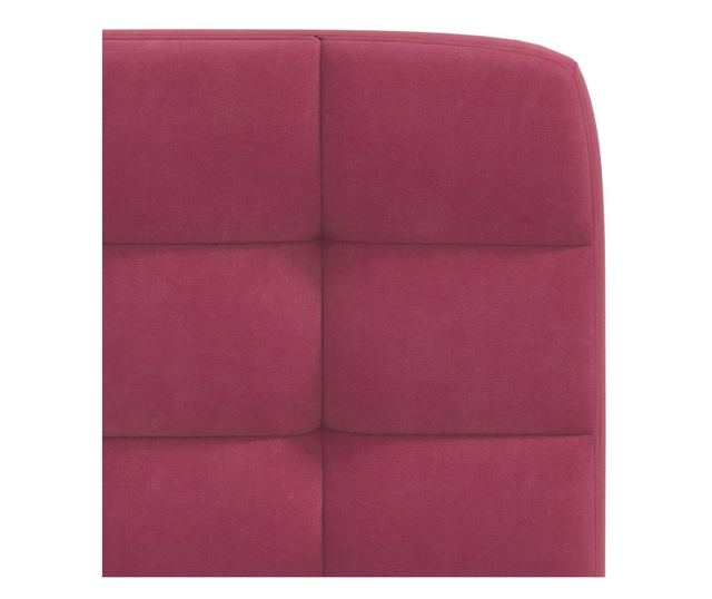 Kuhinjski stoli, 6 kosov, vinsko rdeča, žamet