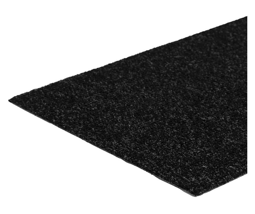 Изтривалки за стълби, самозалепващи се, 30 бр., 60x25 см, черни, правоъгълни - 6
