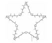 Коледни светлини Star Silhouette 80 светодиода топло бяло thumbnail 4