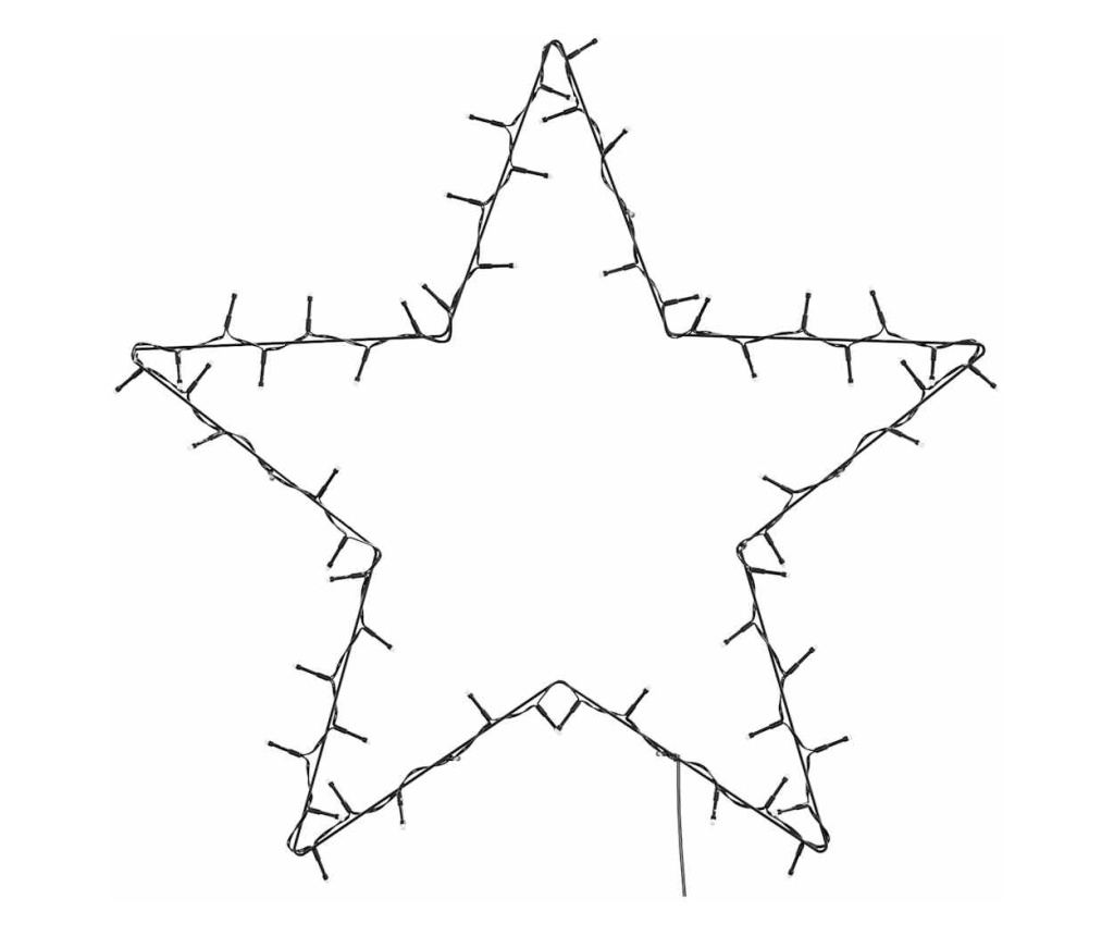 Коледни светлини Star Silhouette 80 светодиода топло бяло - 4