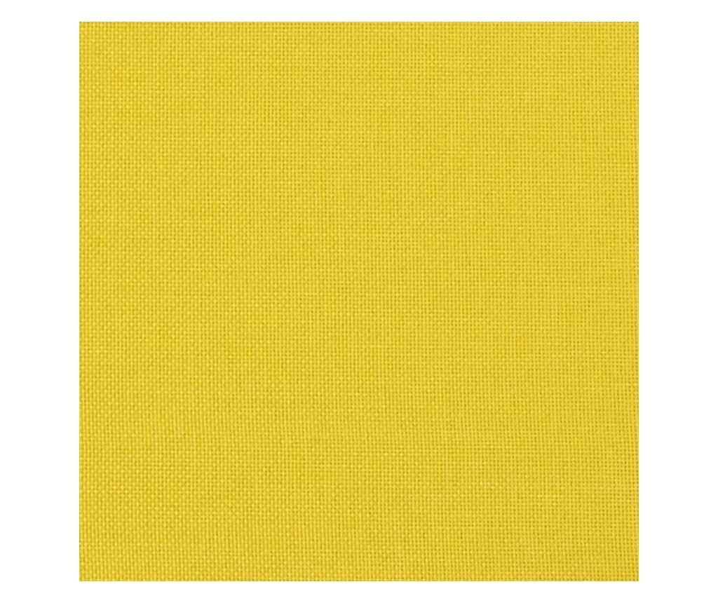 2-местен диван, светложълт, 140 см, плат - 7