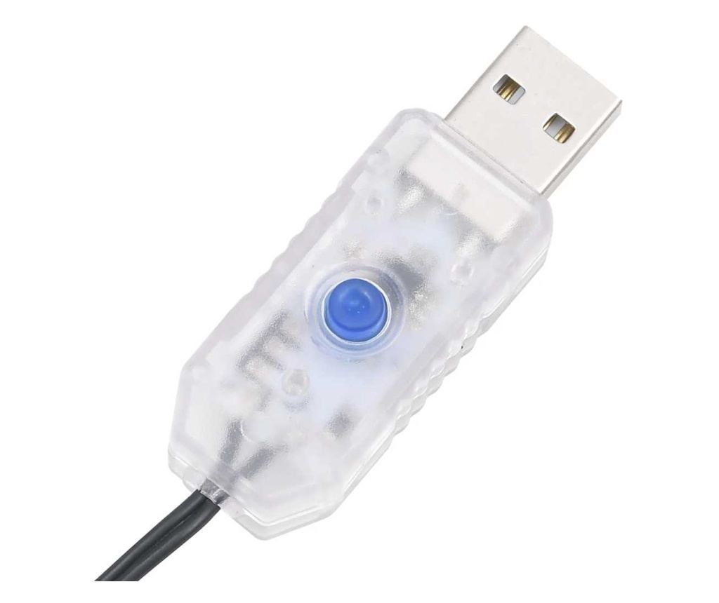 LED коледна елха 339 светодиода топло бяло 187 см - 9