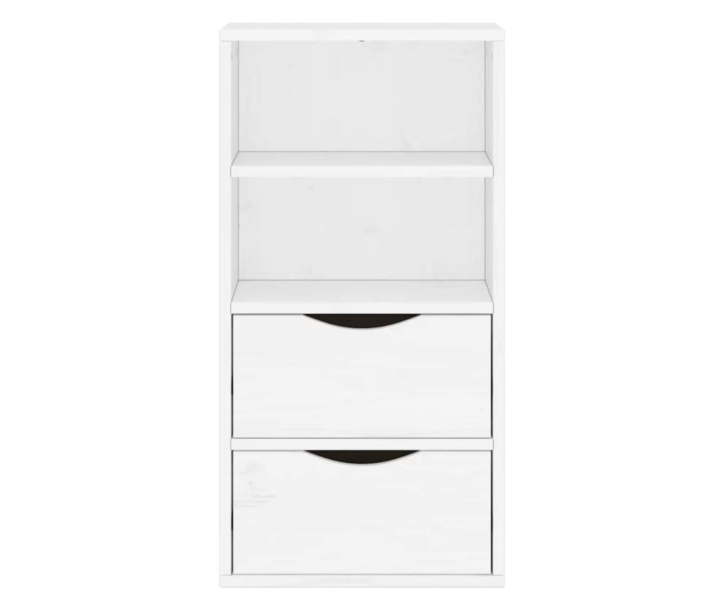 Страничен шкаф с чекмеджета ODDA White 40x24x79 cm - 6