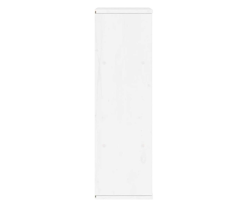 Страничен шкаф ODDA White 40x24x79 cm Масивна дървесина Бор - 7