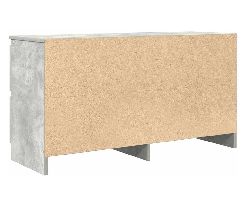 ТВ шкаф Бетон сив 100x35x54 cm Инженерна дървесина - 8