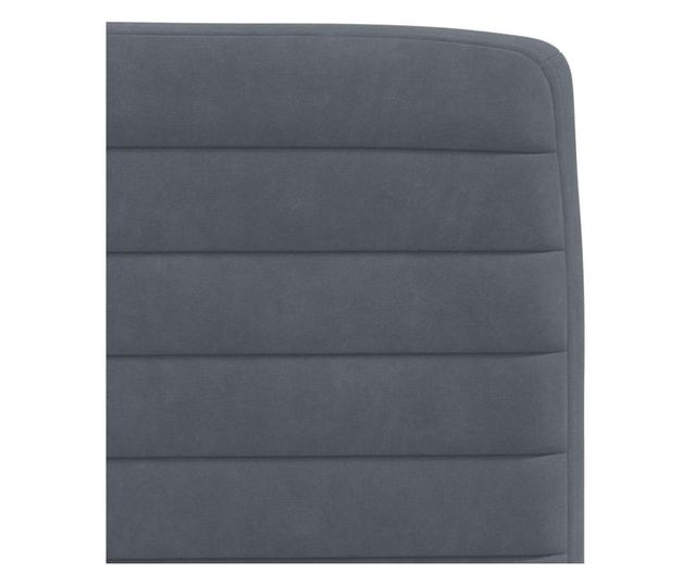 Jedilni stoli, komplet 6, temno siva, žamet