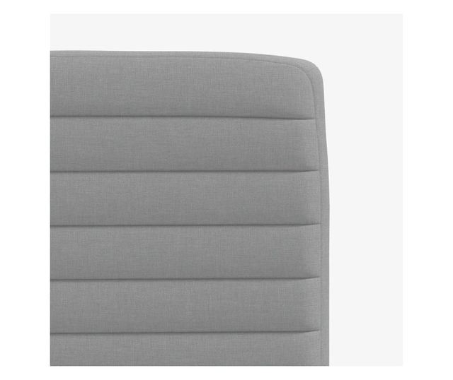 Jedilni stoli, komplet 6, svetlo sivi, blago