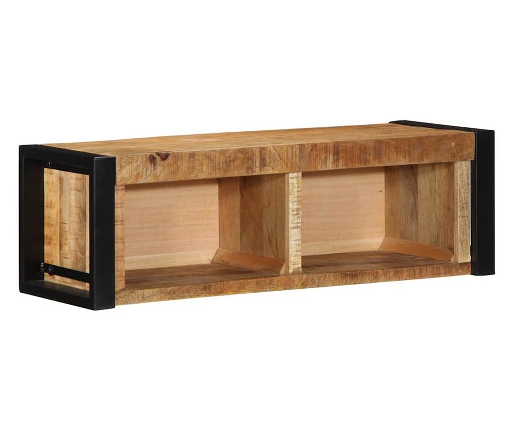 ТВ шкаф 80x30x25 cm Масивна груба дървесина Манго - 10
