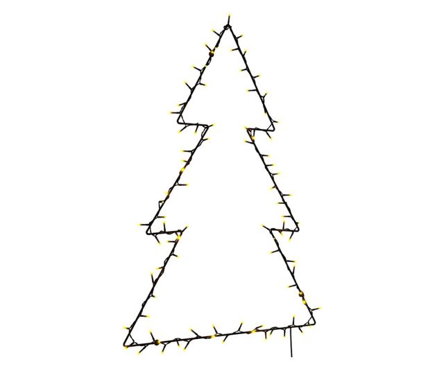 Lumini de Craciun Silueta Pom Craciun 115 LED-uri Alb Cald