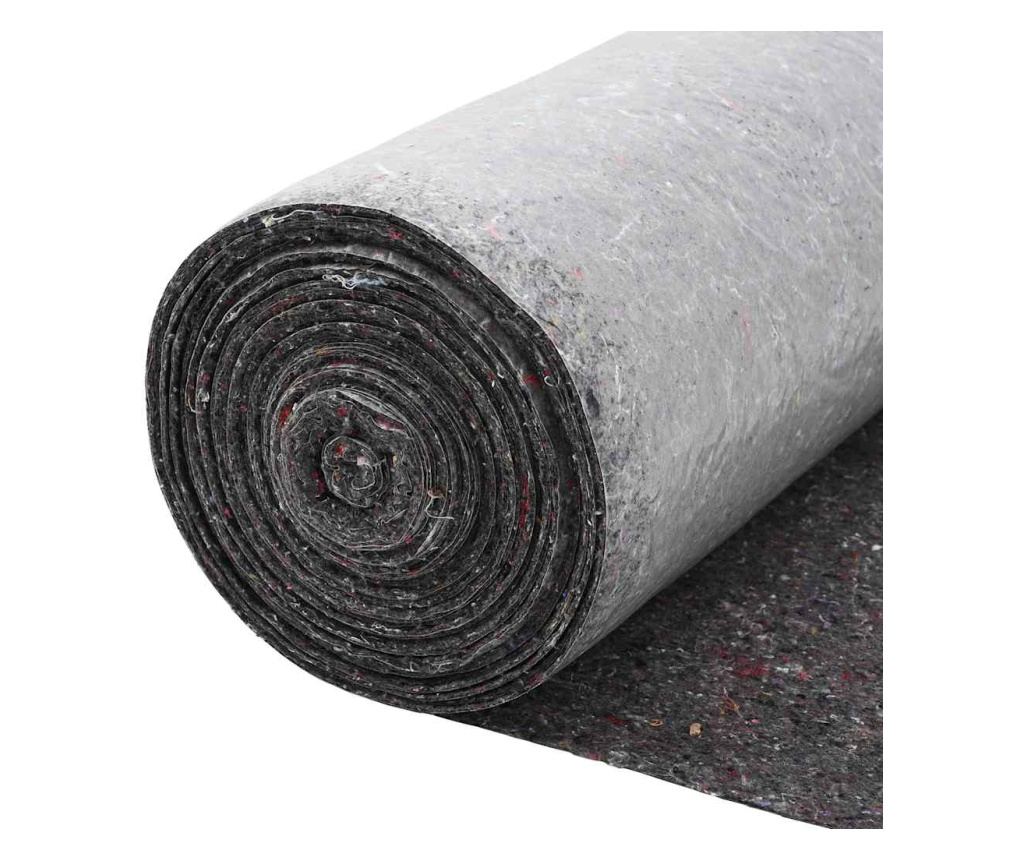 Неплъзгаща се поларна материя за художници 25 м 280g/m² Grey - 9