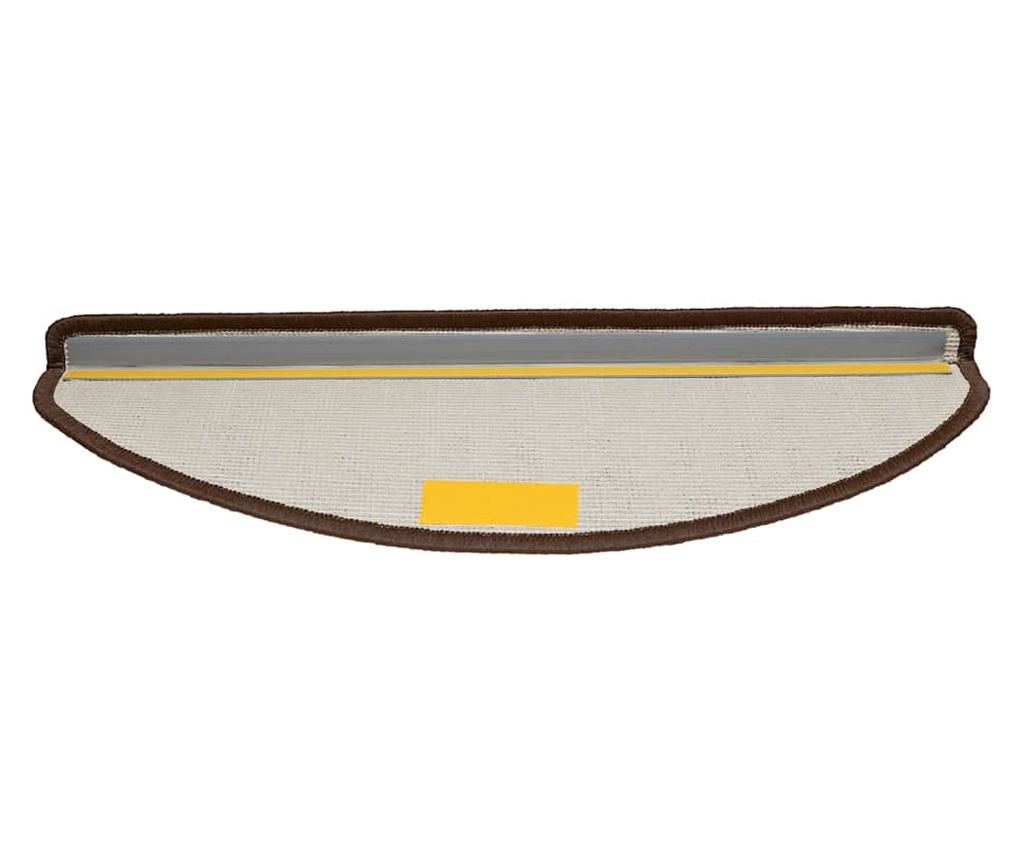 Изтривалки за стълби, 30 бр., 65x21x4 см, кафяви, полукръгли, големи - 4