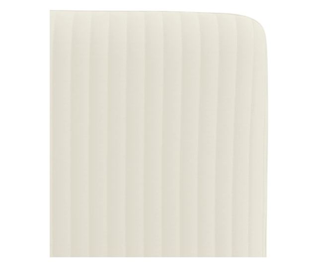 Jedilni stoli, komplet 6, kremni, žamet