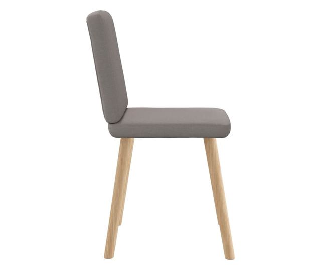 Kuhinjski stoli, 2 kosa, taupe siva, tekstil