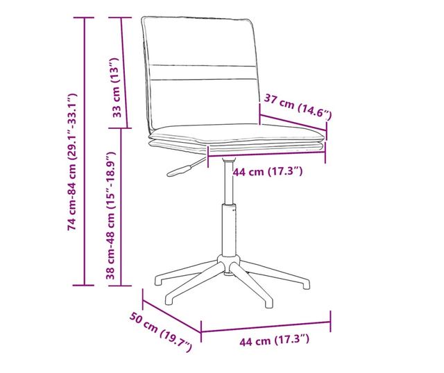 Kuhinjski stol, krem barva, žamet