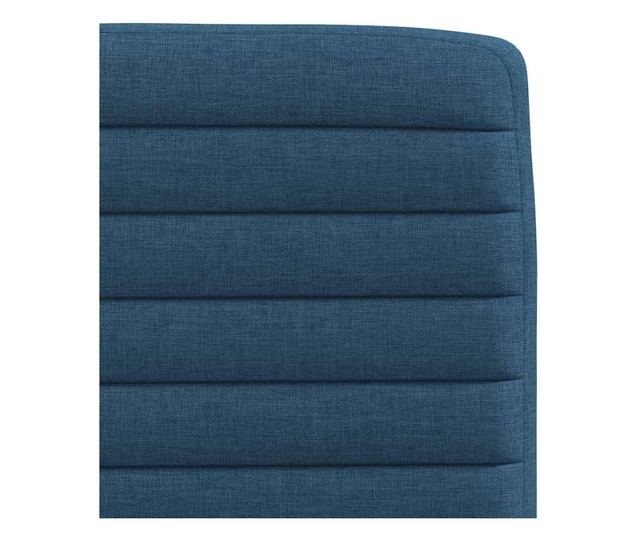 Jedilni stoli, 6 kosov, modri, blago