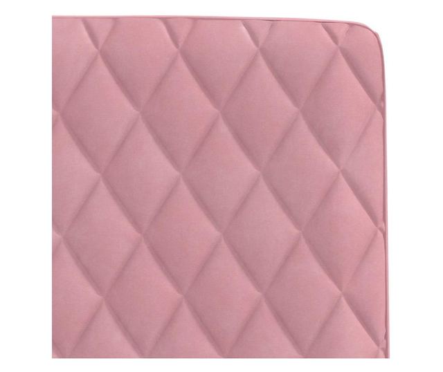 Jedilni stoli, 2 kosa, roza, žamet