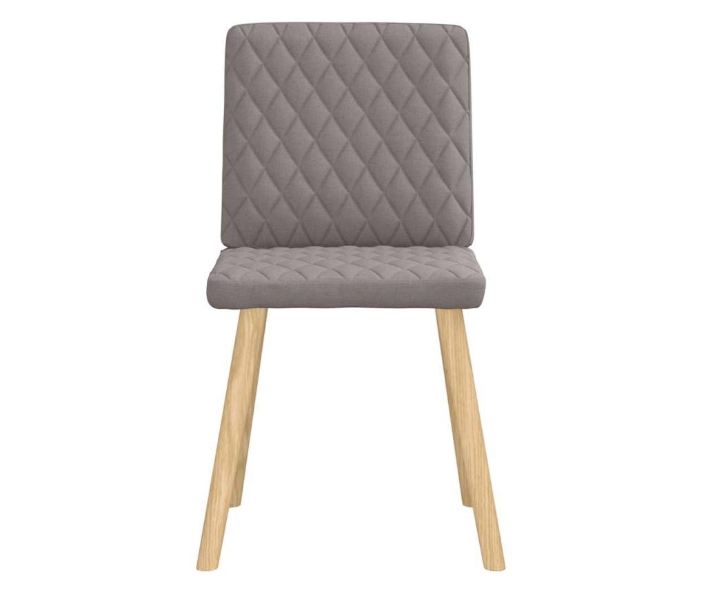 Jedilni stoli, komplet 6, taupe siva, tkanina - 5