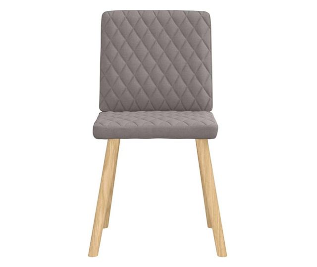 Jedilni stoli, komplet 6, taupe siva, tkanina