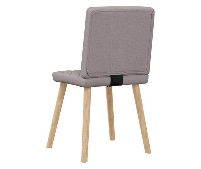 Jedilni stoli, komplet 6, taupe siva, tkanina