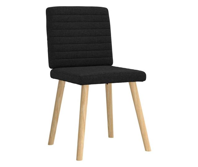 Jedilni stoli 6 kosov črno blago