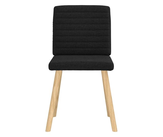 Jedilni stoli 6 kosov črno blago