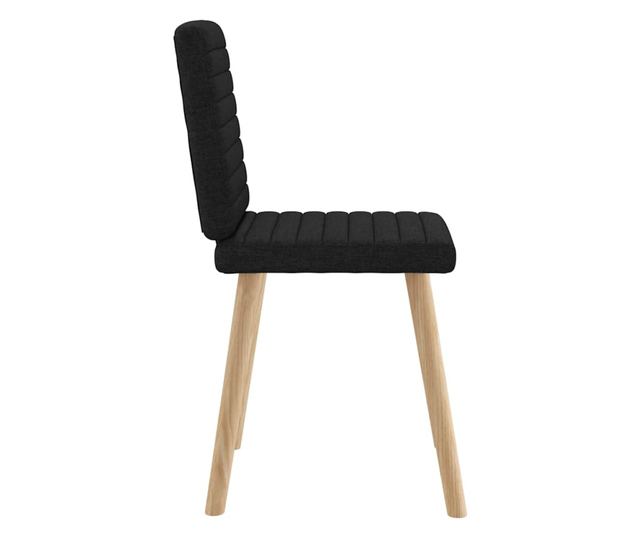 Jedilni stoli 6 kosov črno blago