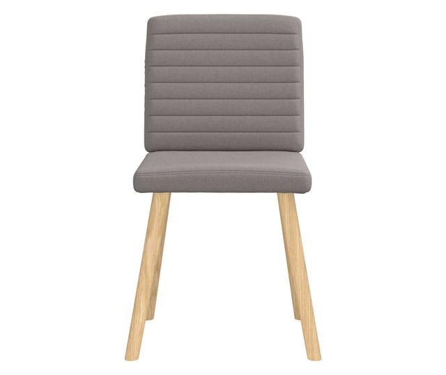 Jedilni stoli, 6 kosov, taupe siva, blago