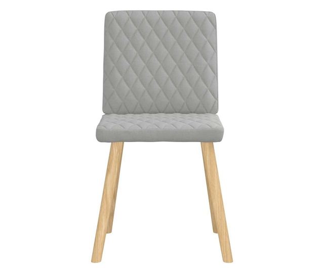 Jedilni stoli 2 kosa sivo blago