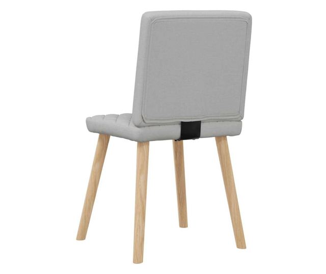 Jedilni stoli 2 kosa sivo blago