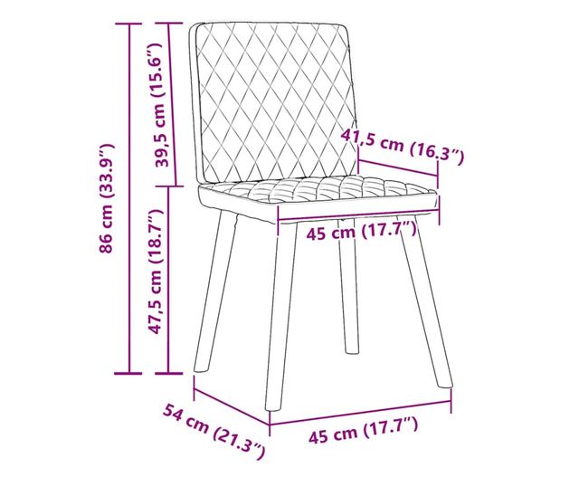 Jedilni stoli 2 kosa sivo blago