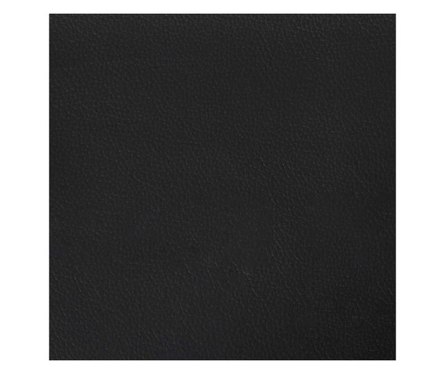 Jedilni stoli, 4 kosi, črno umetno usnje