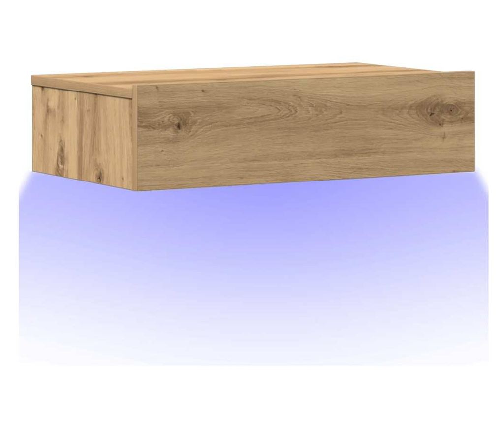 Artisan Oak Noćni Ormarić 60X35 Cm (Obrađeno Drvo) - 3