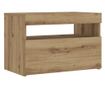 Noćni ormarić s LED svjetlima, Artisan Oak, 60x35x40cm, obrađeno drvo thumbnail 3
