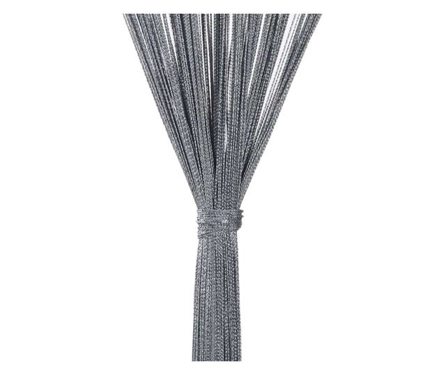 Perdele sir 2 buc Antracit 140x250 cm